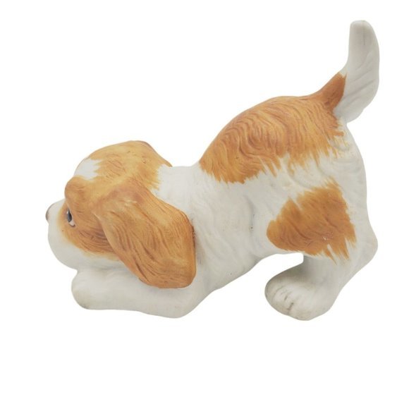 Homco Springer Spaniel Puppy Dog Ceramic Figurine Cocker King Charles Porcelain - Picture 7 of 7